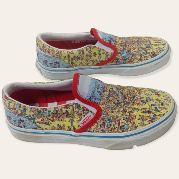 Vans Where's Waldo Slip-on Sneakers - Picture 3 of 5